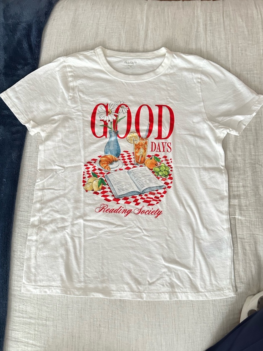 Old Navy White Short-Sleeve Tee